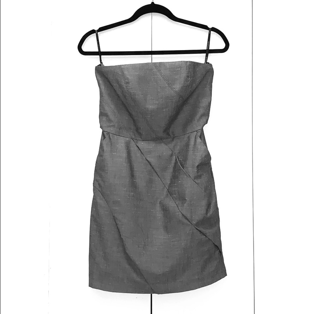 Gray mini dress by BeBe.